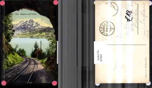 207869,Rigi-Kulm Rigibahn u. Pilatus Bahngleise Kt Schwyz