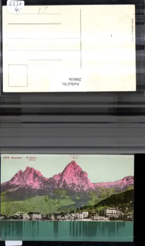 208656,Brunnen Teilansicht m. Kl. u. Gr. Mythen Kt Schwyz