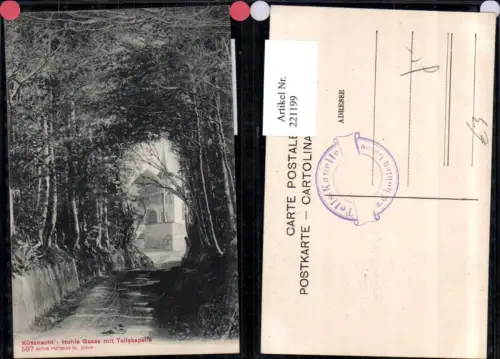 221199,Küssnacht Hohle Gasse m. Tellskapelle Kapelle Kt Schwyz