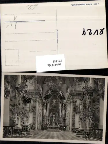 221445,Einsiedeln Stiftskirche Kirche Hochaltar Innenansicht Kt Schwyz