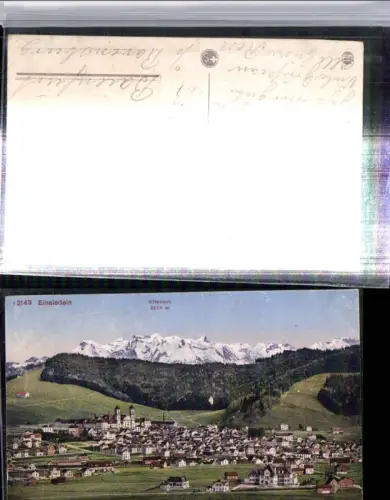 309773,Einsiedeln Totale m. Glärnisch Bergkulisse Kt Schwyz