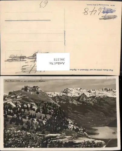 391375,Rigi-Kulm b. Arth m. Glärnisch u. Mythen Bergkulisse Kt Schwyz