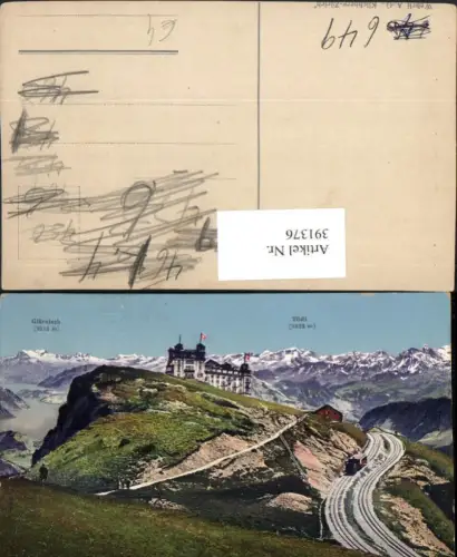 391376,Rigi-Kulm b. Arth m. Glärnisch u. Tödi Bergkulisse Kt Schwyz