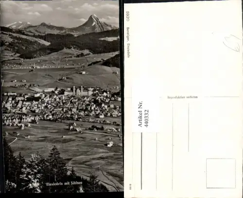 440332,Einsiedeln Totale m. Sihlsee Bergkulisse Kt Schwyz