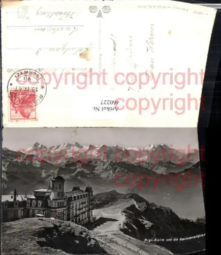460227,Rigi-Kulm m. Berneralpen Bergkulisse Kt Schwyz