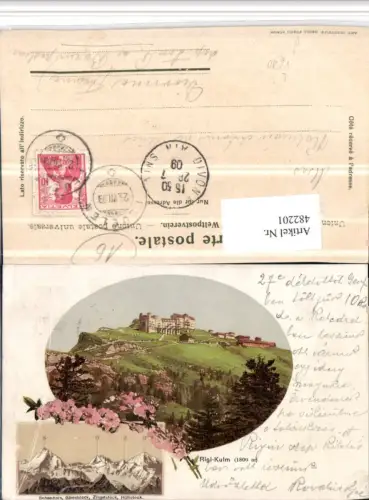 482201,Litho Rigi-Kulm b. Arth Bergkulisse pub Orell Füssli Kt Schwyz