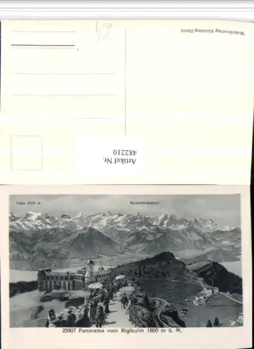 482210,Panorama vom Rigikulm b. Arth Bergkulisse Kt Schwyz
