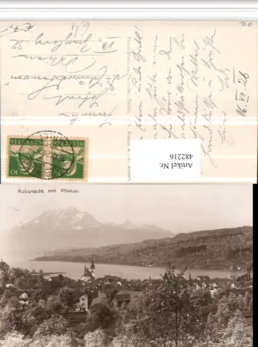482216,Küssnacht Totale m. Pilatus Bergkulisse Kt Schwyz