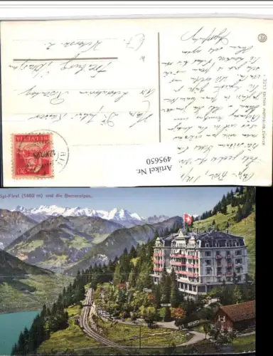 495650,Rigi First b. Arth geg. Berneralpen Bergkulisse Kt Schwyz
