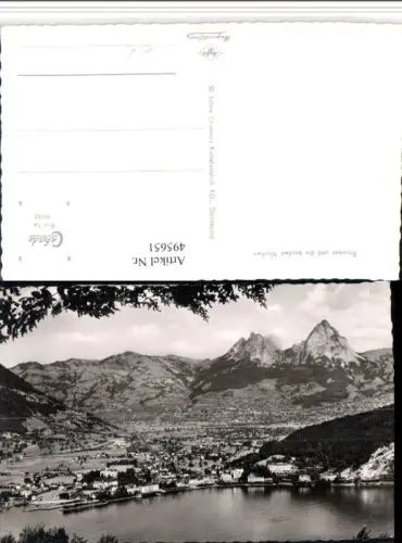 495651,Brunnen Totale m. Mythen Bergkulisse Kt Schwyz