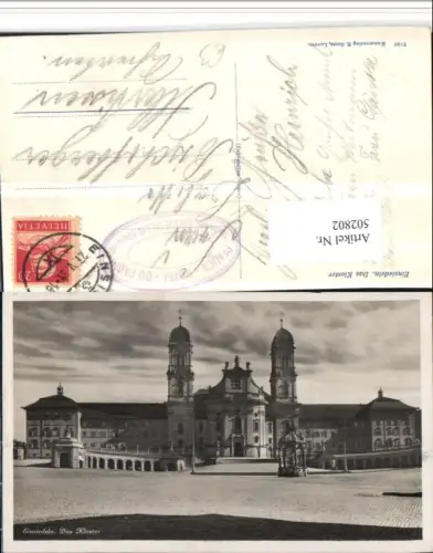 502802,Einsiedeln Kloster Kirche Kt Schwyz
