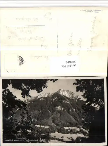 502810,Morschach Blick geg. Frohnalpstock Bergkulisse Kt Schwyz