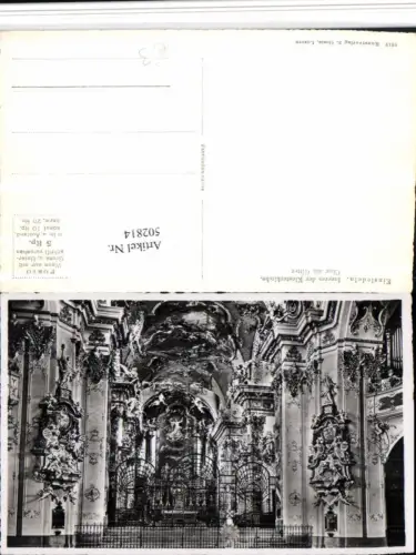 502814,Einsiedeln Klosterkirche Innenansicht Chor Gitter Kt Schwyz