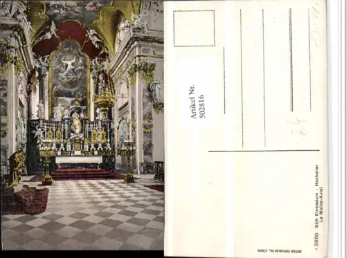 502816,Einsiedeln Stift Kloster Kirche Hochaltar Kt Schwyz