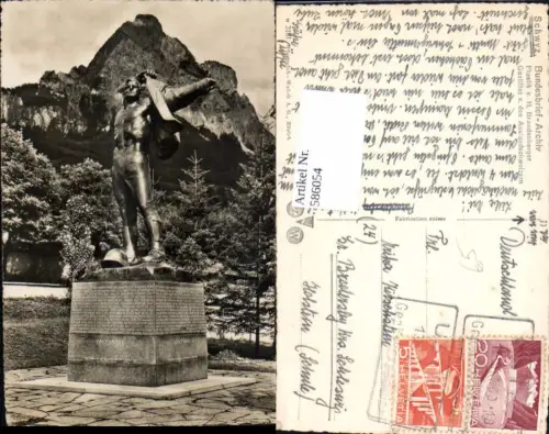 586054,Schwyz Plastik v. H. Brandenberger Statue Denkmal Switzerland