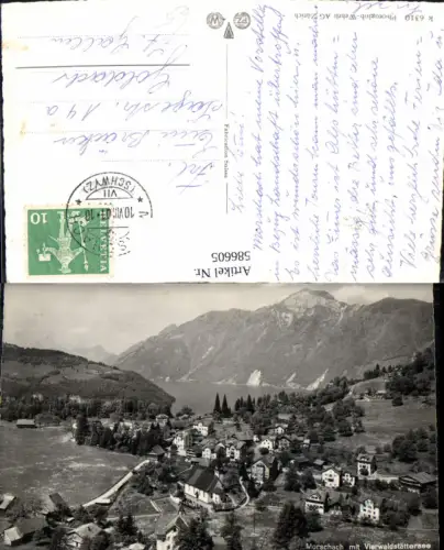 586605,Foto Ak Morschach m. Vierwaldstättersee Switzerland