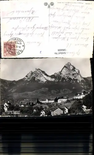 586608,Foto Ak Institut Ingenbohl m. d. Mythen Switzerland