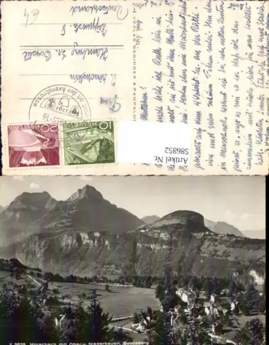 586852,Foto Ak Morschach m. Ober u. Niederbauen Seelisberg Switzerland