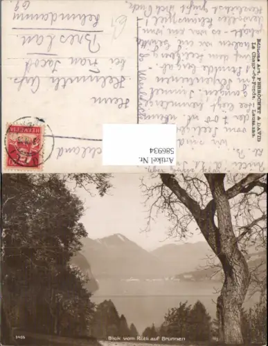 586934,Blick v. Rütli auf Brunnen Switzerland