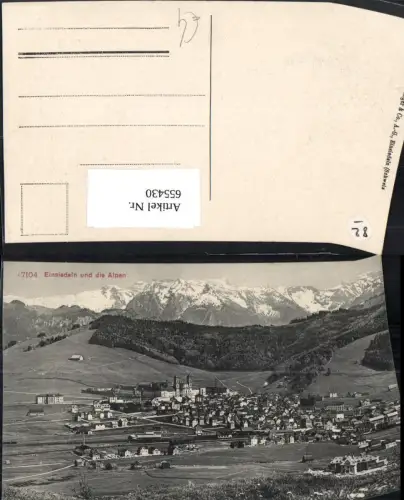 655430,Einsiedeln u. d. Alpen mit Kloster
