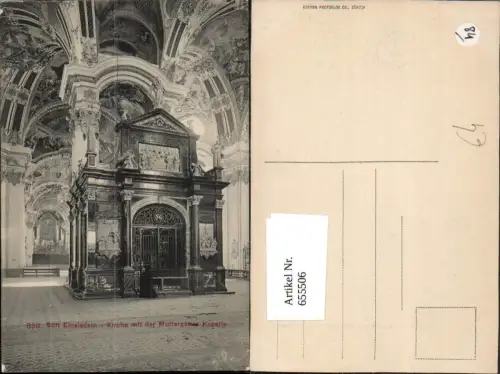 655506,Einsiedeln Stift Einsiedeln Kirche mit der Muttergottes Kapelle
