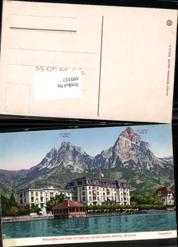 695557 Brunnen am Vierwaldstättersee Waldstätterhof Hotel IV Canton m. Mythen Schwyz