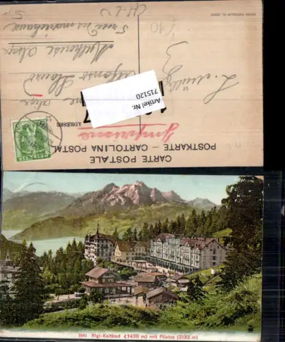 715120 Schwyz Rigi Kaltbad Rigibahn Goldau Pilatus Arth Hotel pub Photoglob 2481