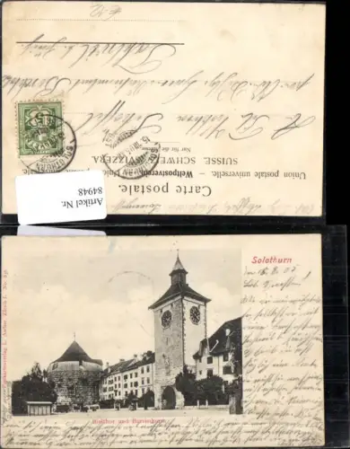 84948, Solothurn Bielthor und Burristhurm