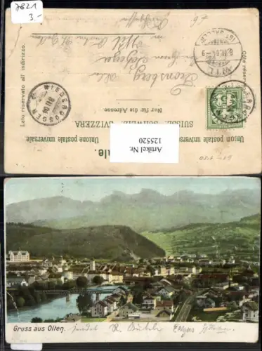 125520,Gruss aus Olten Tolle Ansicht Kt Solothurn