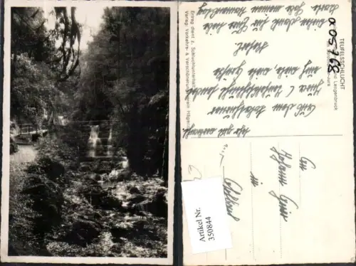 350844,Teufelsschlucht b. Hägendorf u. Langebruck Wasserfall Kt Solothurn