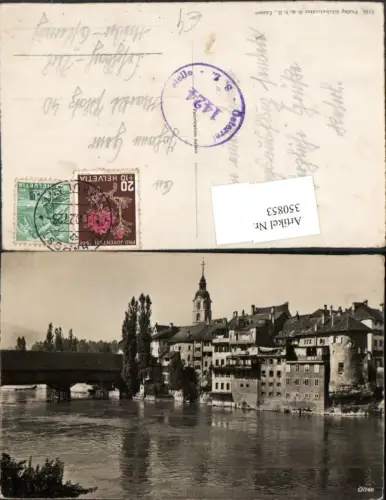 350853,Olten Teilansicht Brücke Fluss Kt Solothurn