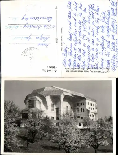 440047,Dornach Goetheanum Hochschule f. Geisteswissenschaft Kt Solothurn