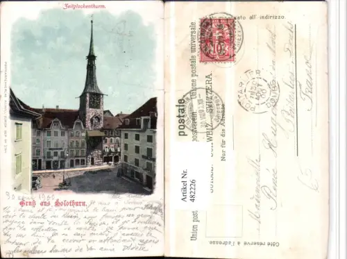 482226,Gruß aus Solothurn Zeitglockenturm Turm