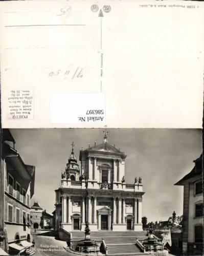 586397,Foto Ak Solothurn St Ursenkathedrale Kathedrale Switzerland