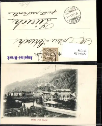 101578,Hotel Hof Ragaz Kt St Gallen