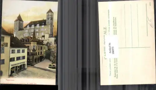 106973,Rapperswil Ansicht Consumverein Rapperswil Festung Kanton St Gallen