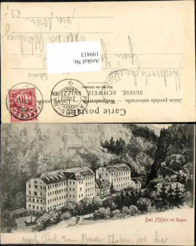 109413,Bad Präfers bei Ragaz Hotel Kt St Gallen