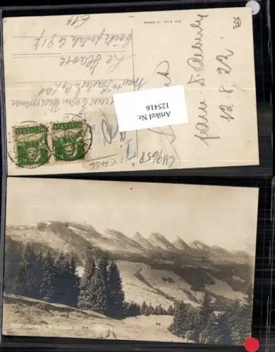 125416,Partie b. Wildhaus m. Churfürsten Kt St Gallen 1922
