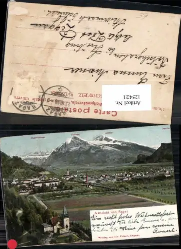 125421,Ansicht von Ragaz Tolle Karte 1905 Kt St Gallen