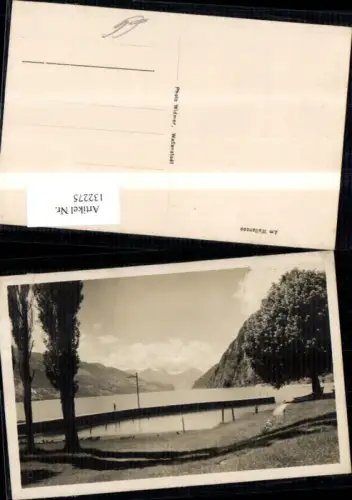 132275,Am Wallensee Wallenstadt Walensee Walenstadt Weesen Ansicht Kt. St Gallen