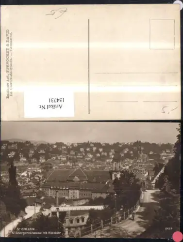 154731,St Gallen St Georgenstrasse m. Kloster Kt St Gallen