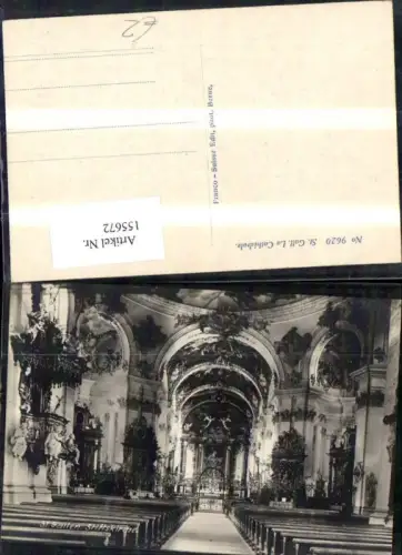 155672,St Gallen Stiftskirche Innenansicht
