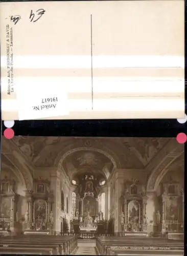 191617,Rorschach Inneres d. Pfarrkirche Kirche Altar Kt St Gallen