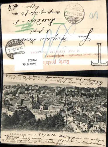 191621,St Gallen Teilansicht Kt St Gallen