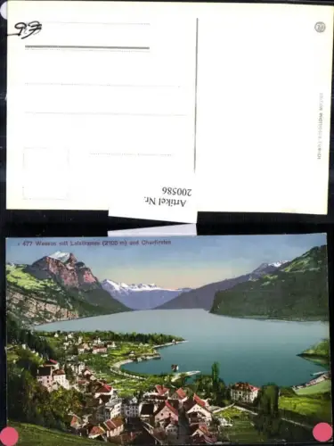 200586,Weeson m. Leistkamm Totale u. Churfirsten Kt St Gallen