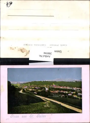 200594,Gruß aus St Gallen Teilansicht