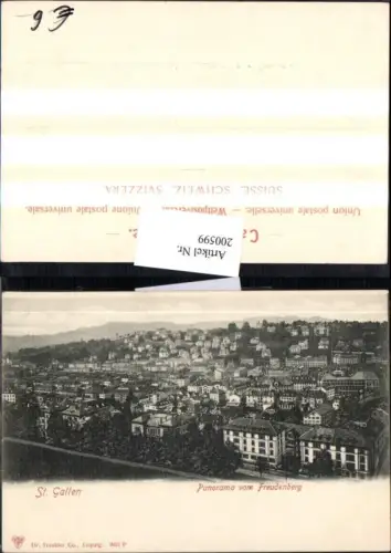 200599,St Gallen Totale Panorama v. Freudenberg