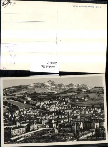 200602,St Gallen Totale m. Säntis