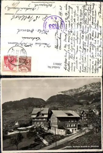 200611,Amden Kurhaus Bergruh m. Mattstock Kt St Gallen