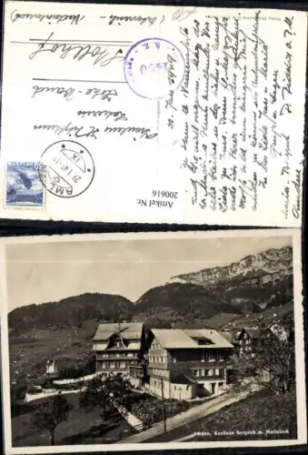 200616,Amden Kurhaus Bergruh m. Mattstock Kt St Gallen